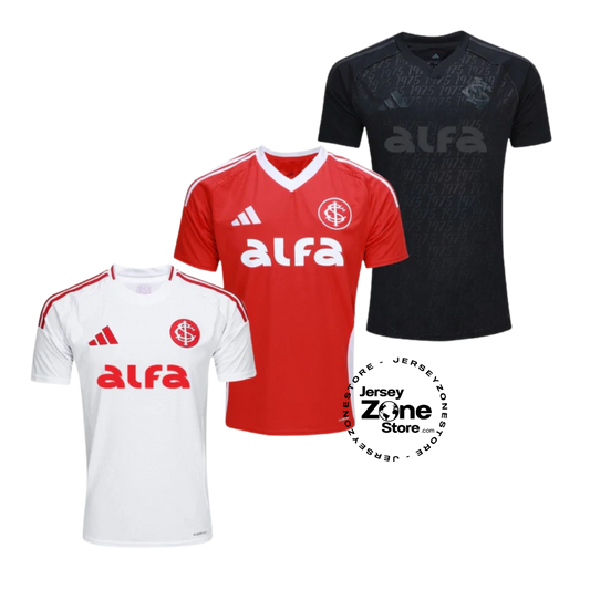 Internacional Home, Away e Third 2025/26 - Kit 3 - Fan Version