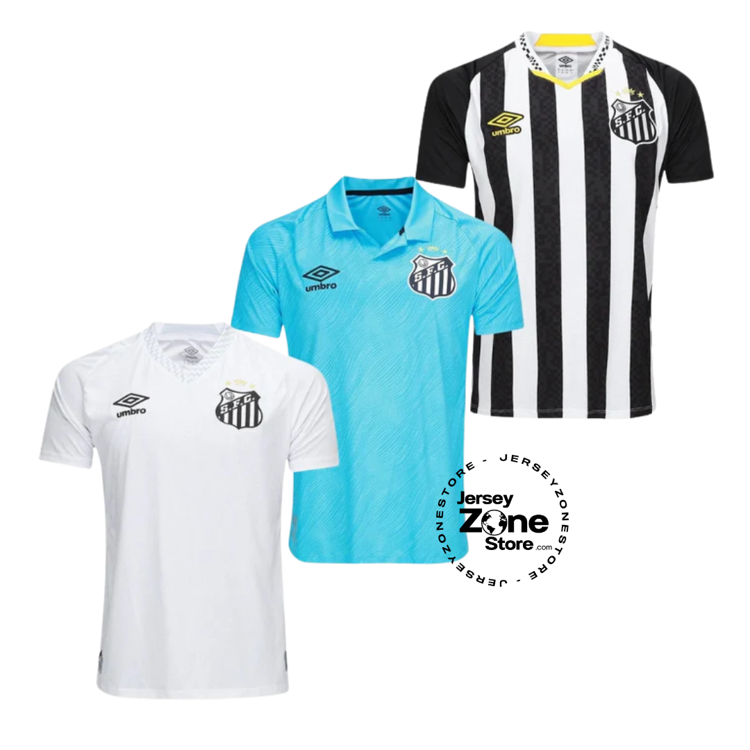 Santos Home, Away e Third 2025/26 - Kit 3 - Fan Version