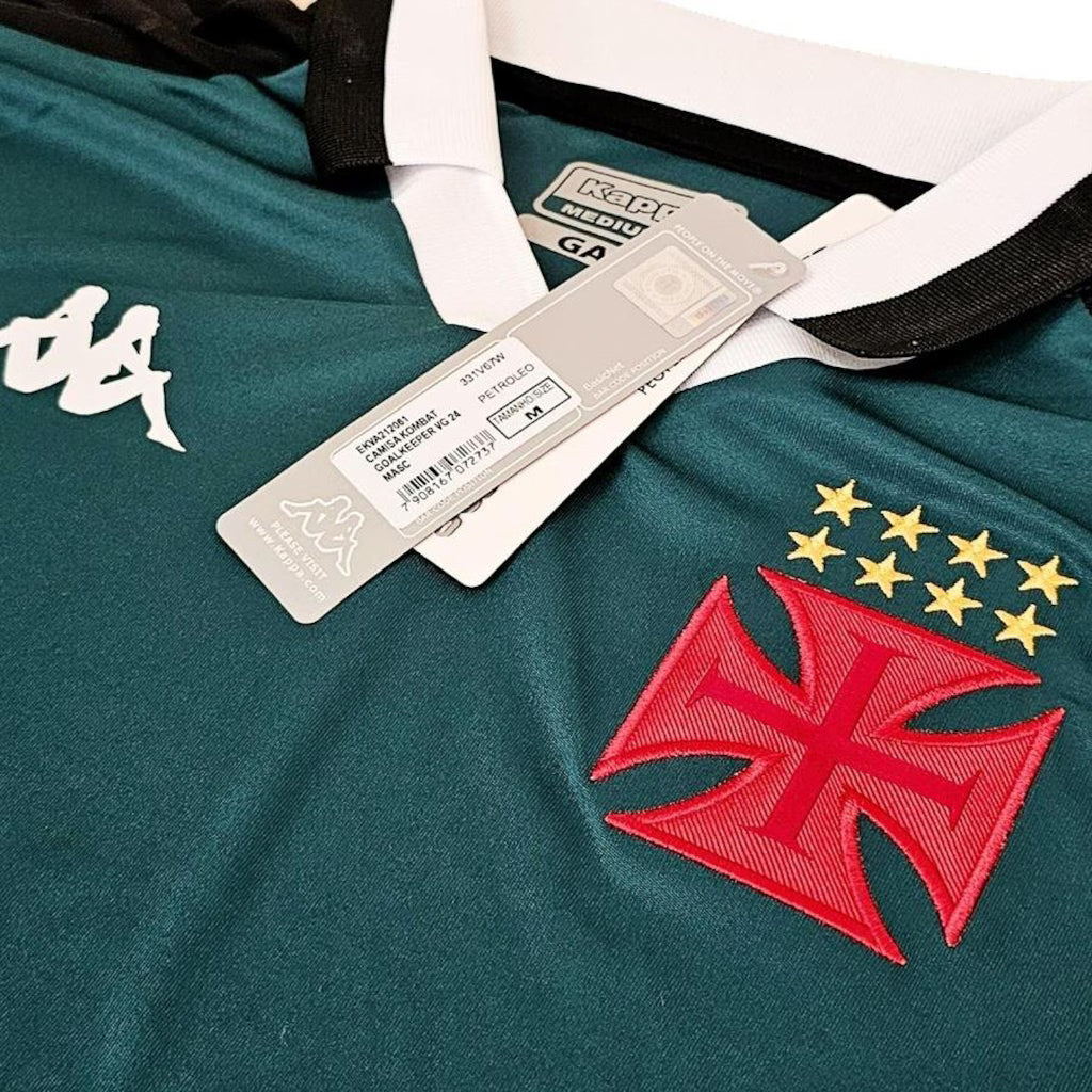 Camisa Vasco da Gama Kappa 2024 Goleiro Petróleo - Masculina
