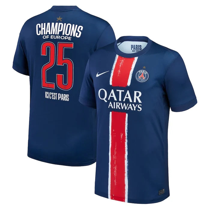 PSG 2025 European Champions 1 Star Jersey - Player Jersey