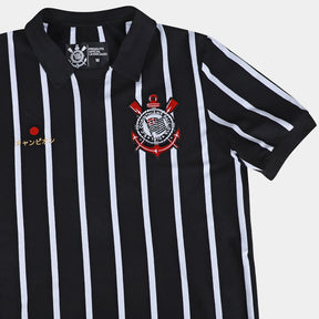 Camiseta Polo Corinthians Retrô Japão Masculina - Fan Version
