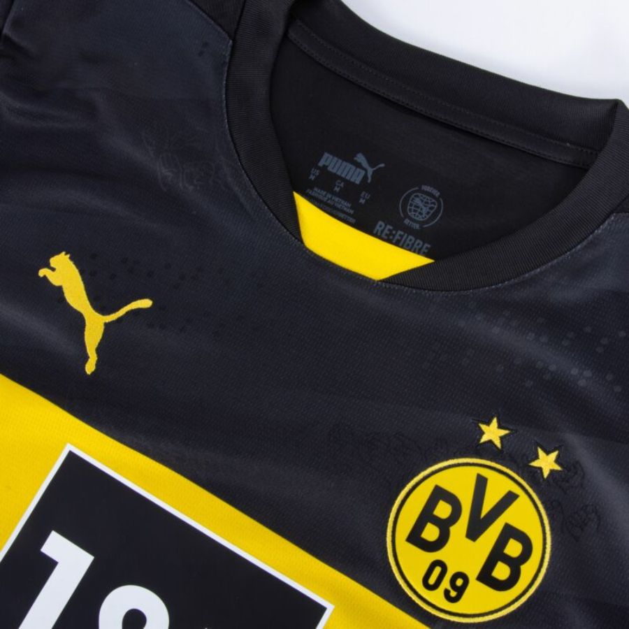 Borussia Dortmund Away 2024/25 Patches UCL UEFA Foundation (Official Printing) - Jersey Zone