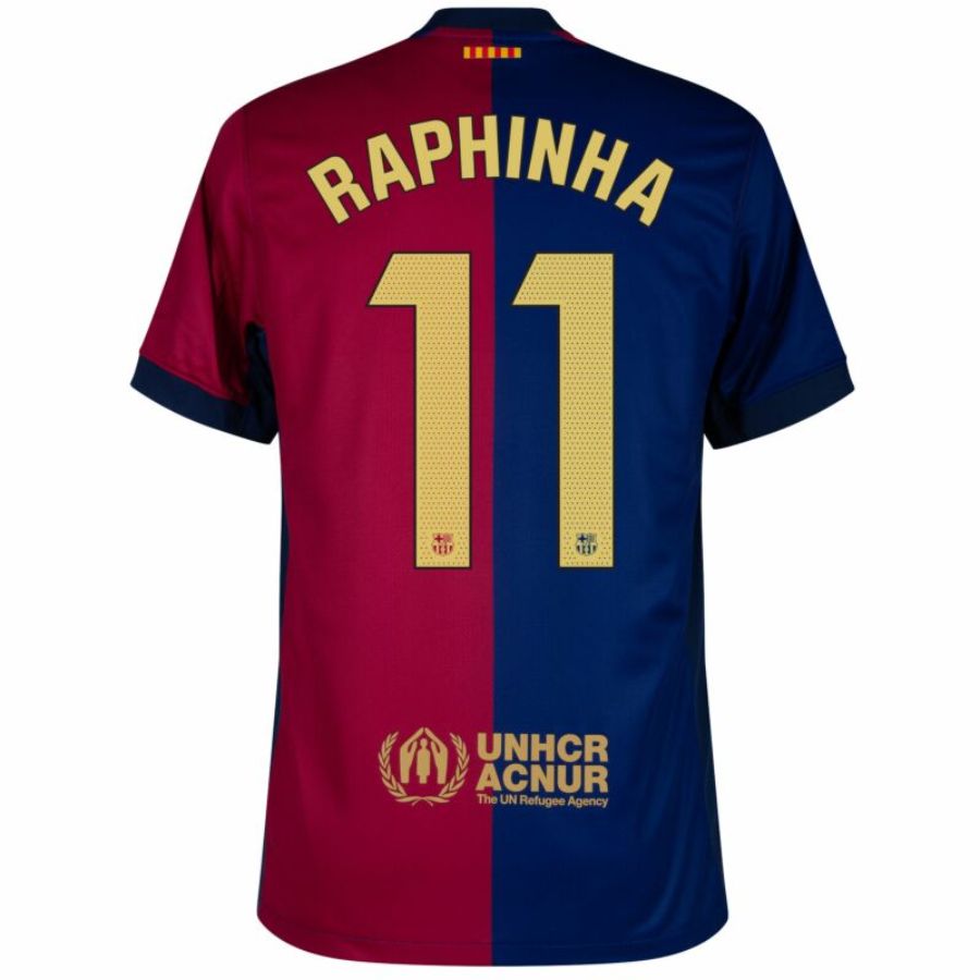 Barcelona Home 2024/25 Patches UCL UEFA Foundation (Official Printing)