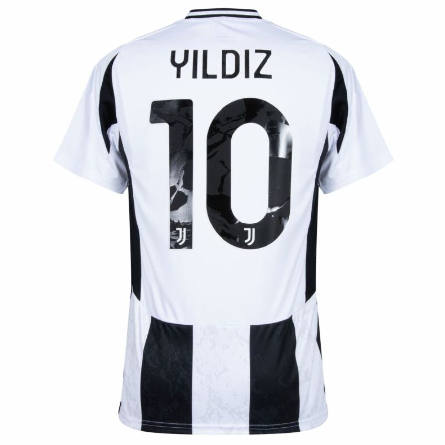 Juventus Home 2024/25 Patches UCL UEFA Foundation (Official Printing)