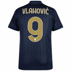 Juventus Vlahovic 9 Third 2024/25 Patches UCL UEFA Foundation (Official Printing)