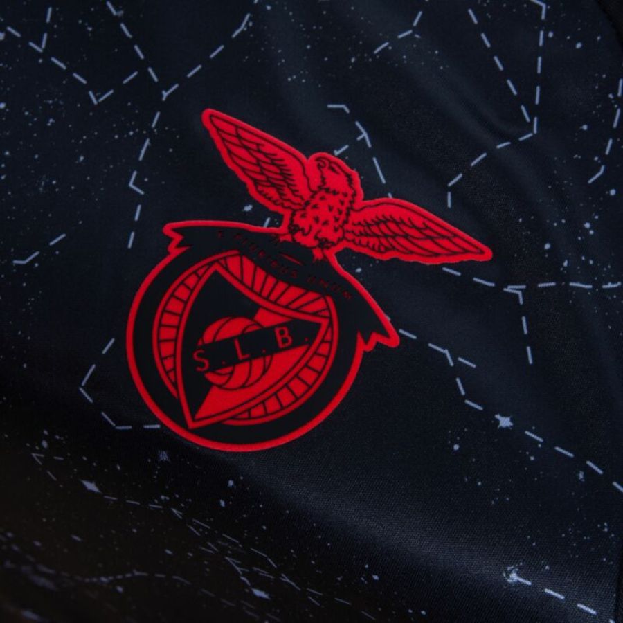 Benfica Away Fan Jersey 2024/25 Patches UCL UEFA Foundation (Official Printing)