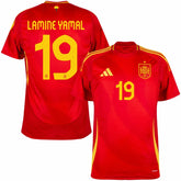 Spain Lamine Yamal 19 Home Fan Jersey 2025/26