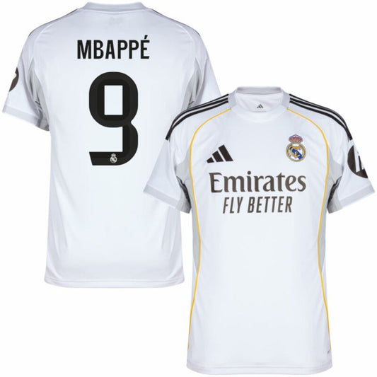 Real Madrid Mbappé 9 Home Fan Jersey 2025/26