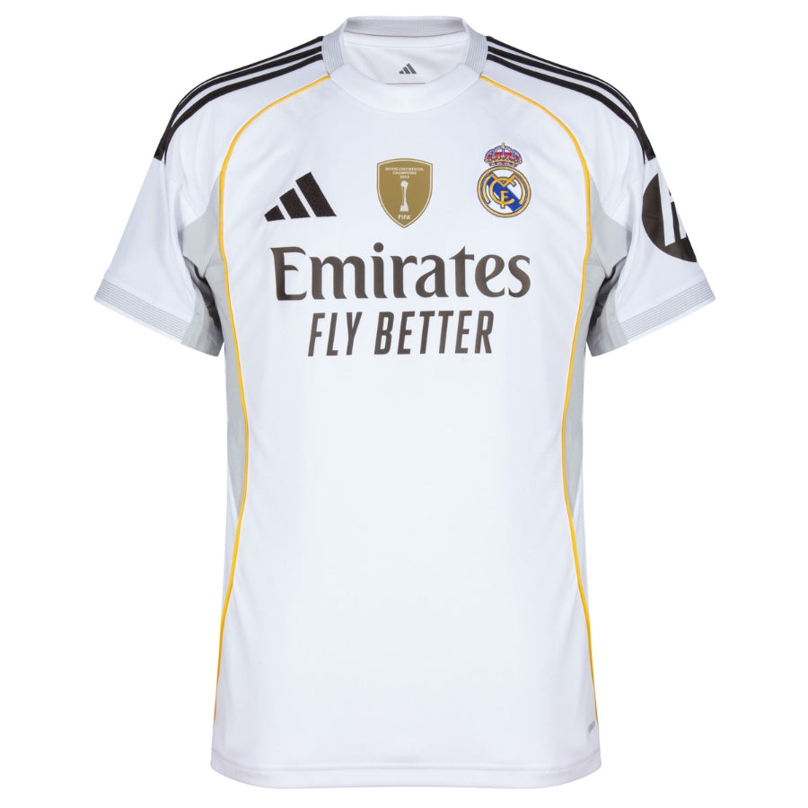 Real Madrid Home Bellingham 5 Fan Jersey 2025/26 FIFA Intercontinental Champions Patch