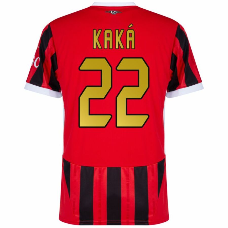 AC Milan Kaká 22 Home Fan Jersey 2024/25 UCL UEFA Foundation (Official Printing)