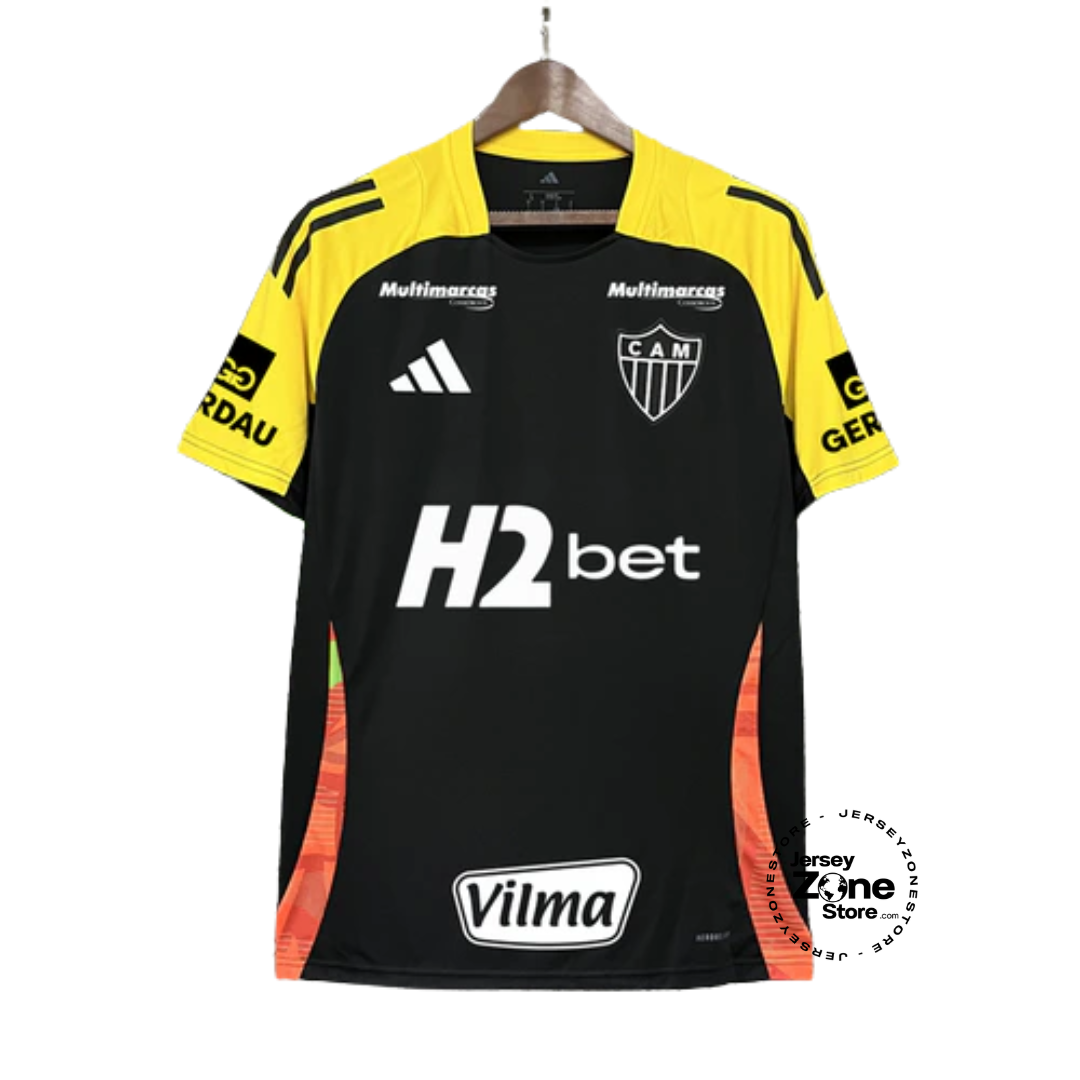 Atletico Mineiro 2025/26 Training Jersey Black Full Sponsor