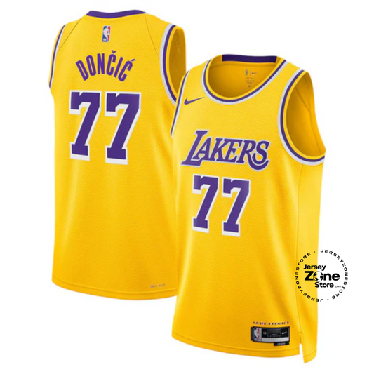 Luka Dončić - Los Angeles Lakers Icon Edition 2024 NBA Jersey - Gold - Unisex