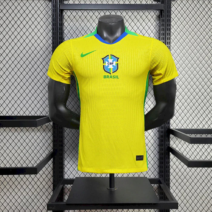 Brazil 2025/26 Home Jersey Player Version | Authentic Slim Fit