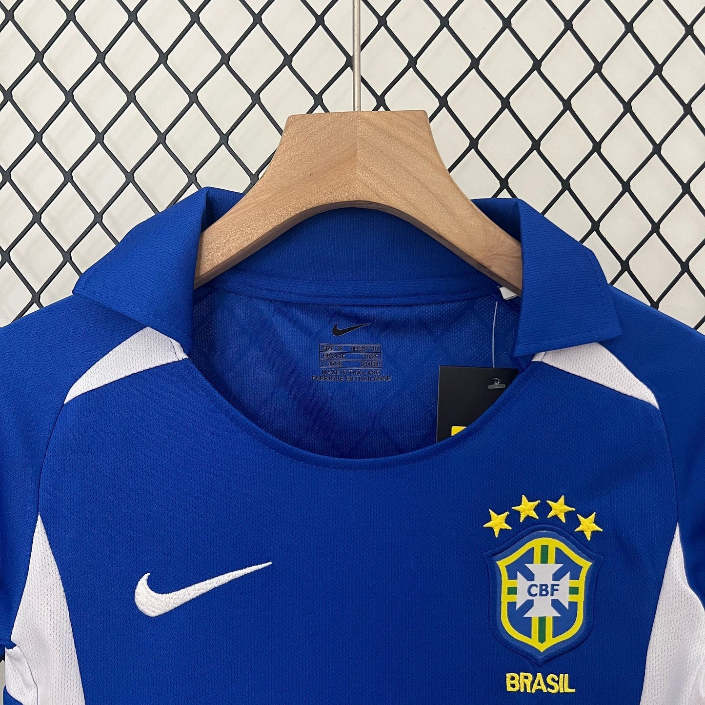 Brazil Away Retro Kids Kit 2002