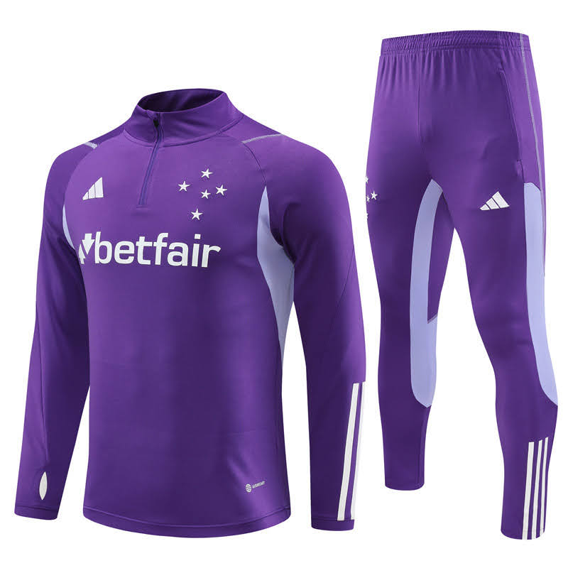 Cruzeiro Treino Conjunto Camisa lilas+ Calça - Adidas