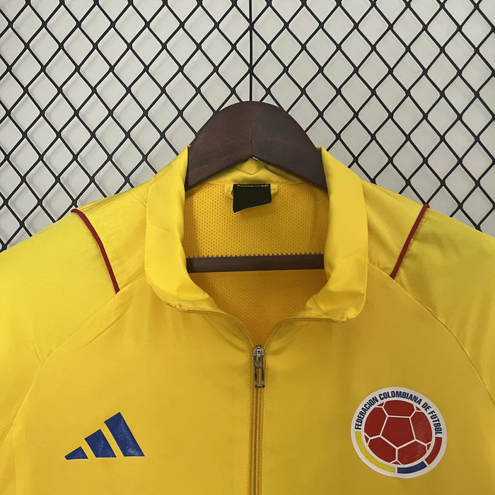 Colombia 24/25 Windbreaker Jacket Yellow - Adidas