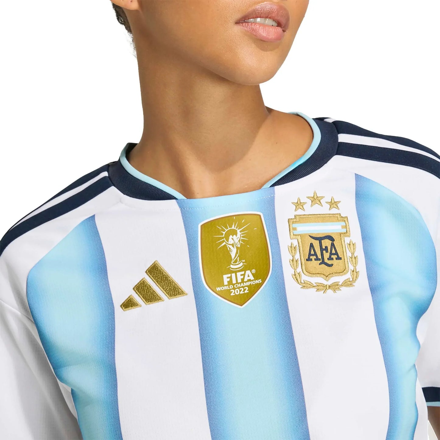 2026 Argentina Women's Stadium Home Cropped Soccer Jersey - World Cup 2026