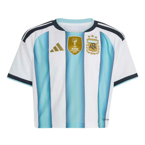 2026 Argentina Women's Stadium Home Cropped Soccer Jersey - World Cup 2026