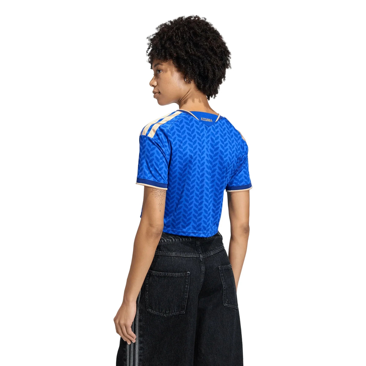 2026 Italy Women's Stadium Home Cropped Soccer Jersey