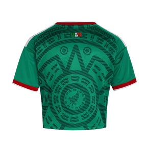 2026 Mexico Women's Stadium Home Cropped Soccer Jersey - World Cup 2026