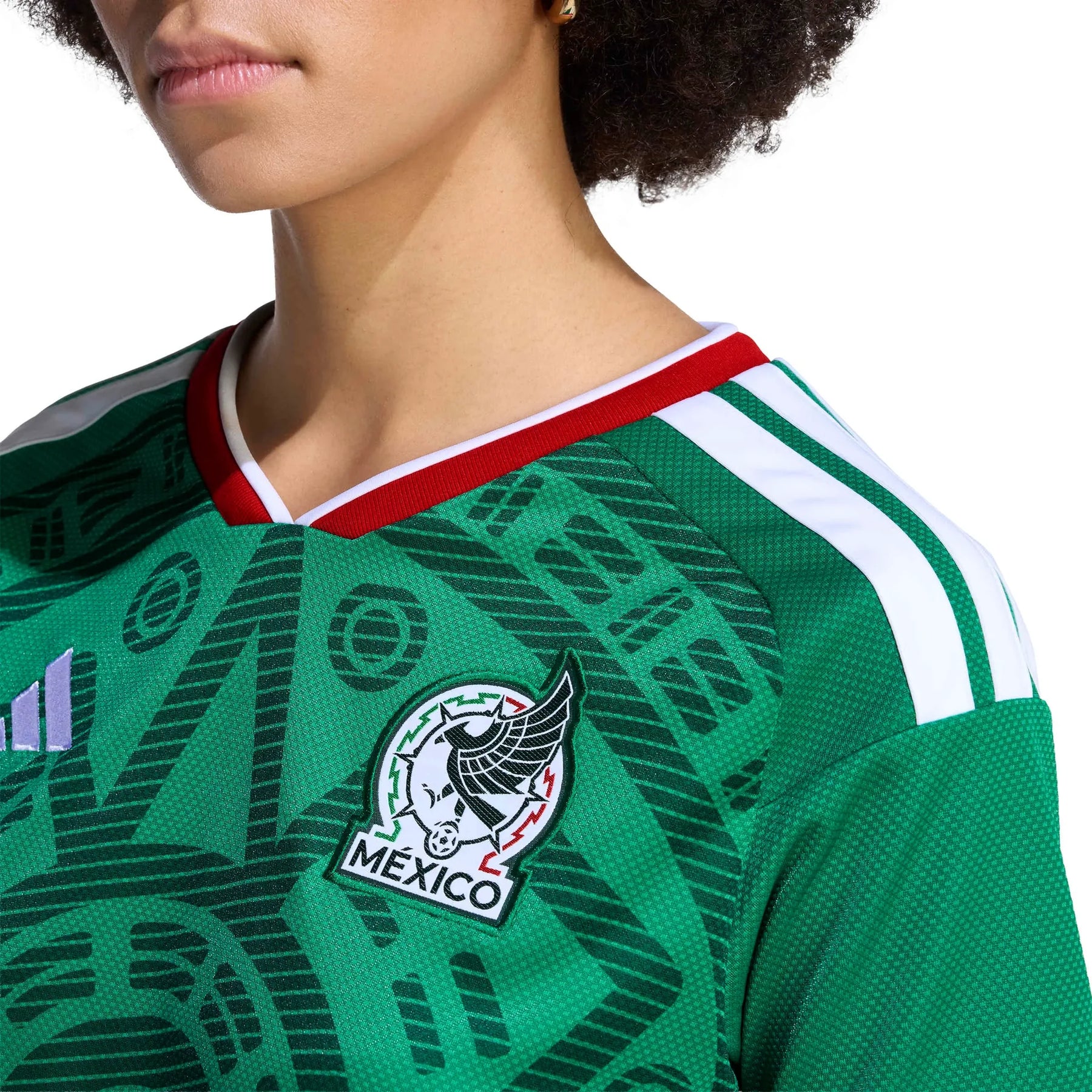 2026 Mexico Women's Stadium Home Cropped Soccer Jersey - World Cup 2026