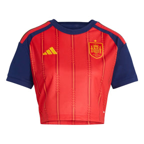 2026 Spain Women's Stadium Home Cropped Soccer Jersey - World Cup 2026