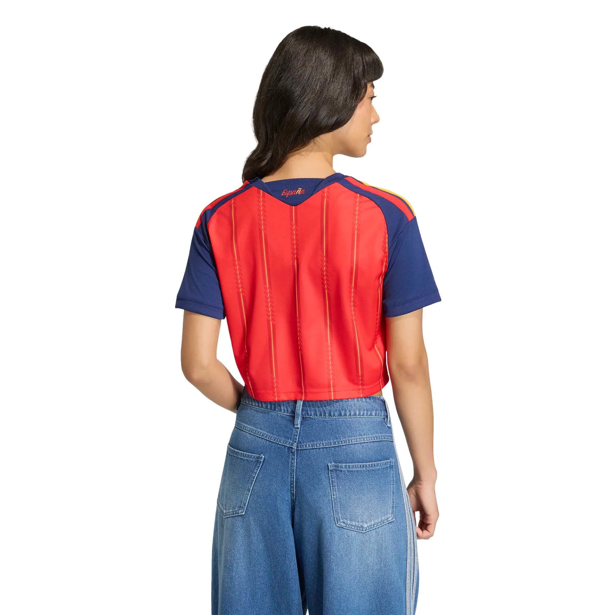 2026 Spain Women's Stadium Home Cropped Soccer Jersey
