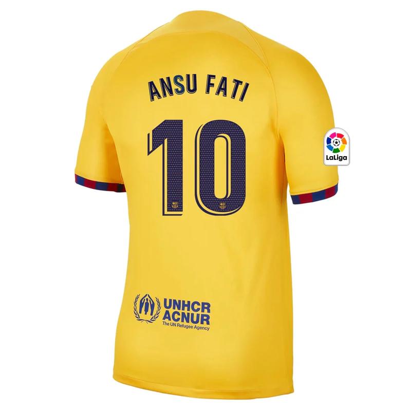 Ansu Fati Barcelona 22/23 Senyera IV Fourth Jersey - Nike