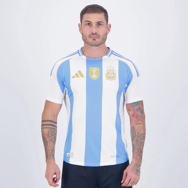 CAMISA SELECAO DA ARGENTINA I 24/25 - AZUL E BRANCO