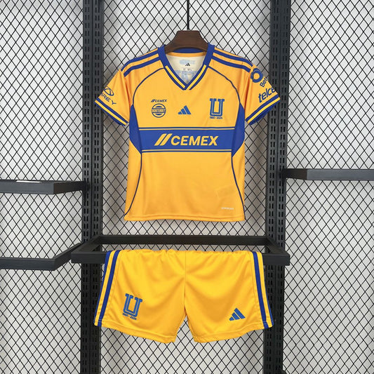 Tigres UANL 2025/26 Home Kids Kit