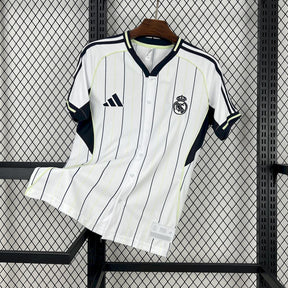 Real Madrid Home Jersey 2025/26 - Version Baseball US Pack [Slim Fit]