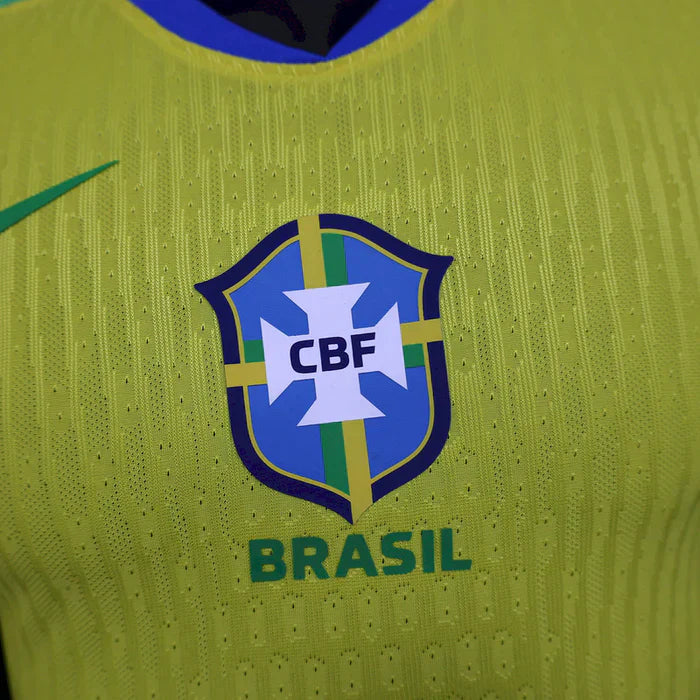 Brazil 2025/26 Home Jersey Player Version | Authentic Slim Fit