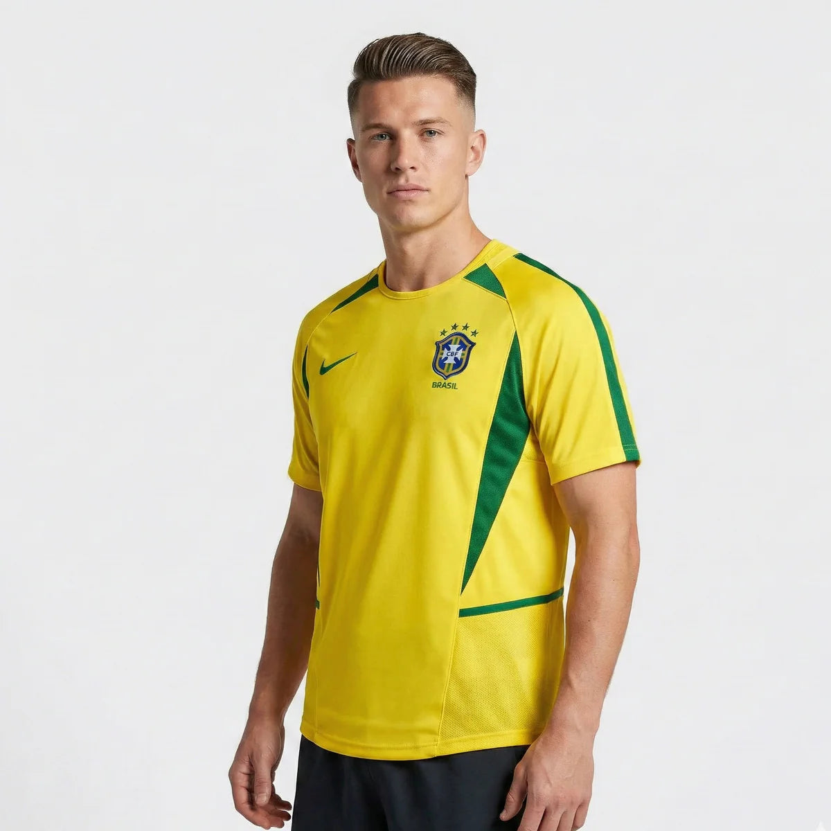 Brazil 2002 I Home Jersey - Retro Version