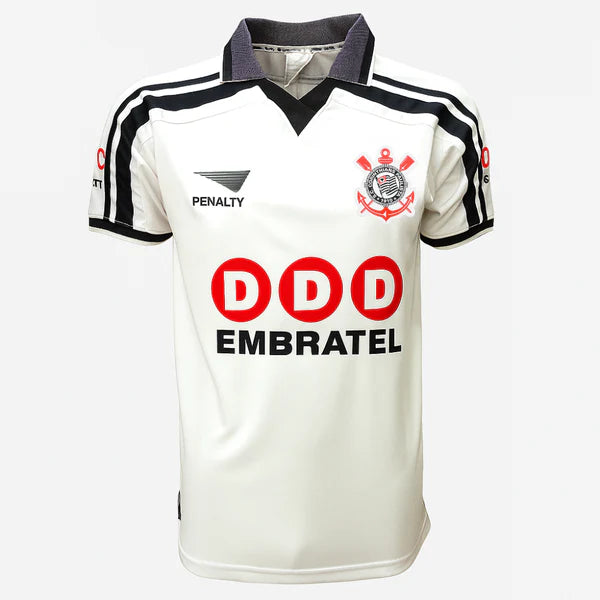 Camisa Corinthians Retrô Titular 1998 Embratel