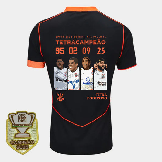 Camisa Corinthians Third Especial Tetracampeão + Patch
