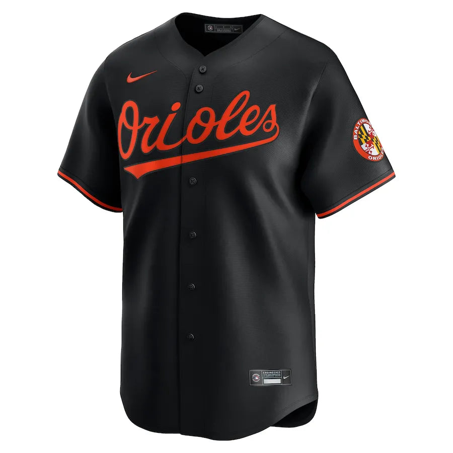 Jersey MLB Baltimore Orioles Nike Black Alternate Limited Torcedor Masculina Preta
