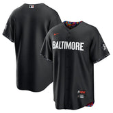 Jersey MLB Baltimore Orioles Nike Black City Connect Nike Torcedor Masculina Preta