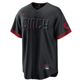 Jersey MLB Cincinnati Reds Nike Connect City Torcedor Masculina Preta