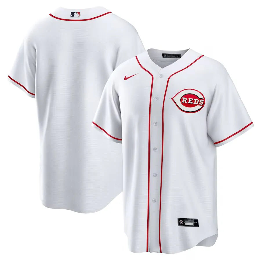 Jersey MLB Cincinnati Reds Nike Home Torcedor Masculina Branca