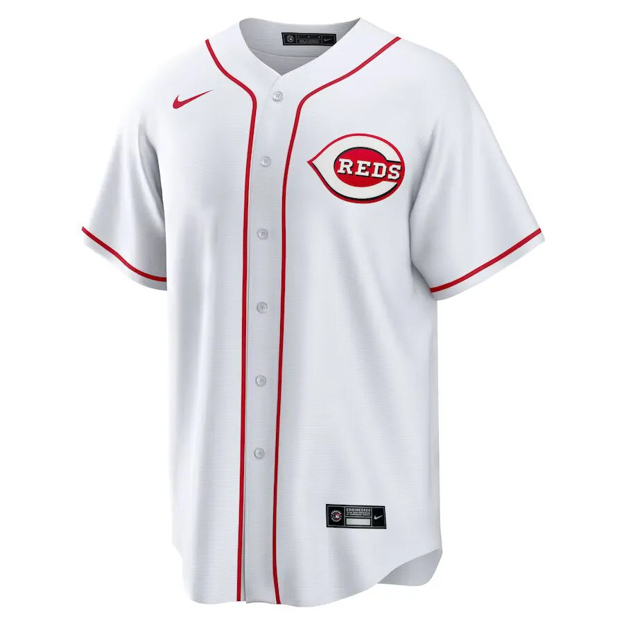 Jersey MLB Cincinnati Reds Nike Home Torcedor Masculina Branca