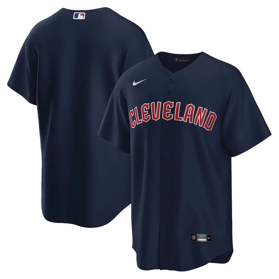 Jersey MLB Cleveland Guardians Nike Navy Alternate Limited Jersey Masculina