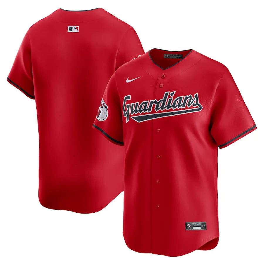 Jersey MLB Cleveland Guardians Nike Red Alternate Limited Jersey Masculina Vermelha