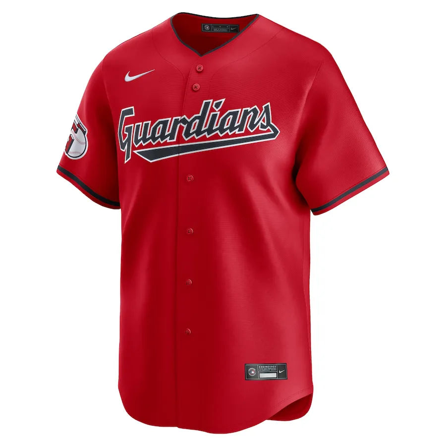 Jersey MLB Cleveland Guardians Nike Red Alternate Limited Jersey Masculina Vermelha