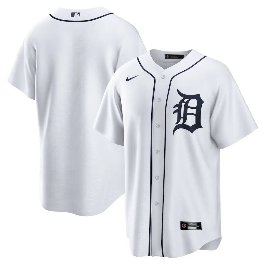 Jersey MLB Detroit Tigers White Nike Home Torcedor Masculina Branca