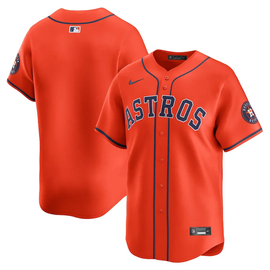Jersey MLB Houston Astros Nike Orange Alternate Limited Masculina Laranja
