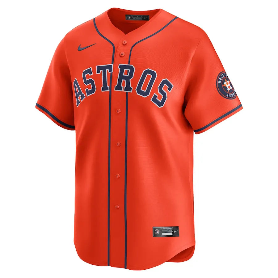 Jersey MLB Houston Astros Nike Orange Alternate Limited Masculina Laranja