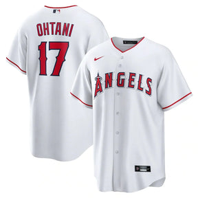 Jersey MLB Los Angeles Angels I Nike Torcedor Masculina Branca Shohei Ohtani 17