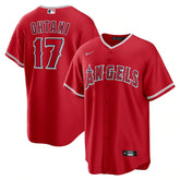 Jersey MLB Los Angeles Angels II Nike Torcedor Masculina Vermelha Shohei Ohtani 17