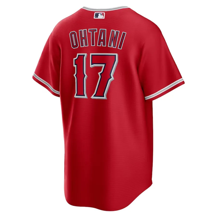 Jersey MLB Los Angeles Angels II Nike Torcedor Masculina Vermelha Shohei Ohtani 17