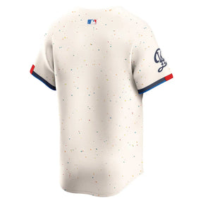 Jersey MLB Los Angeles Dodgers City Connect Nike Torcedor Masculina Bege